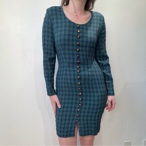 Vintage Plaid Mini Dress